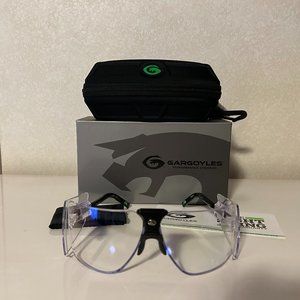NEW GARGOYLES CLASSIC Safety Glasses, Black Frame, Clear Ballistic Lens